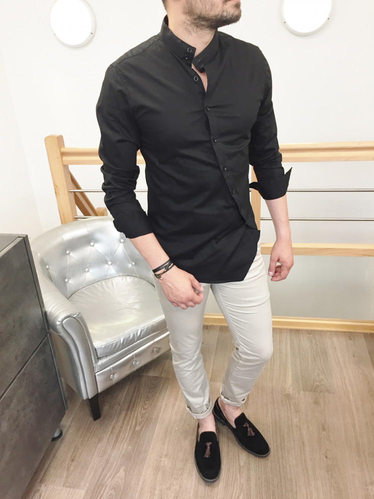 Chemise homme noire