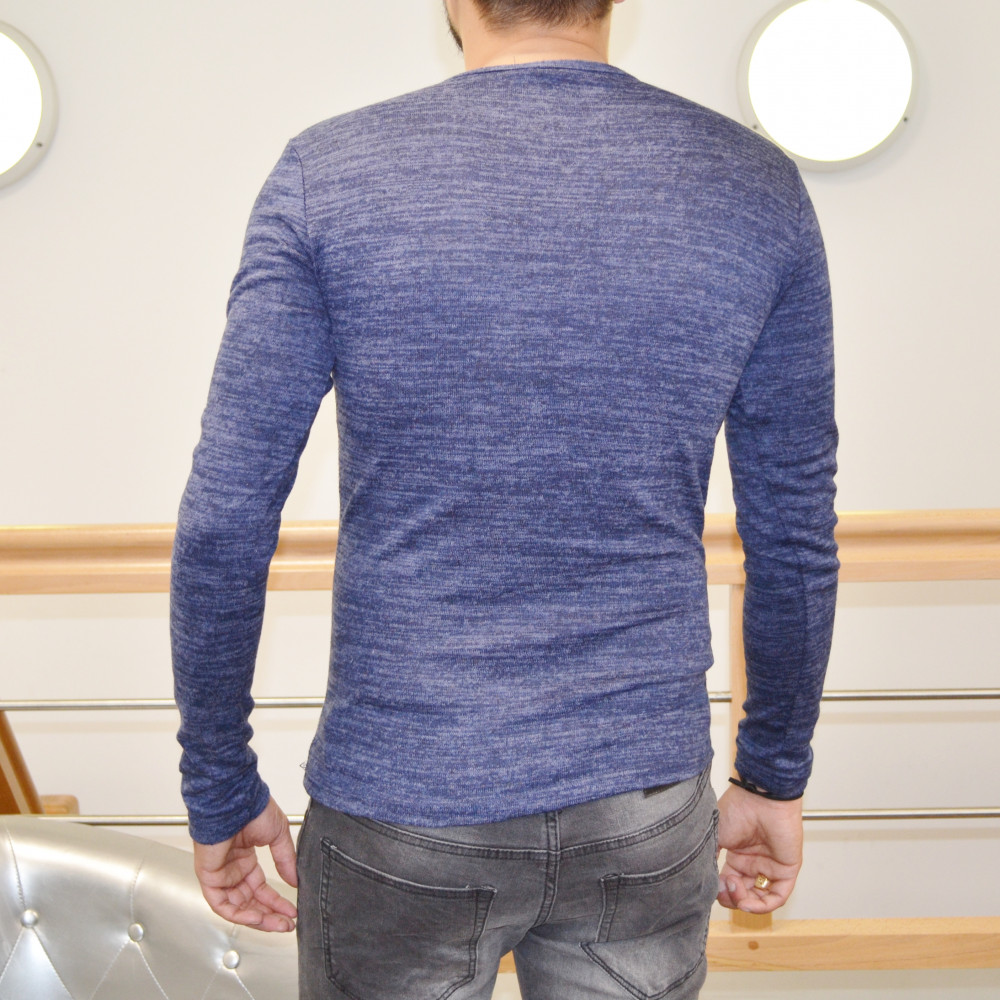 Pull homme bleu