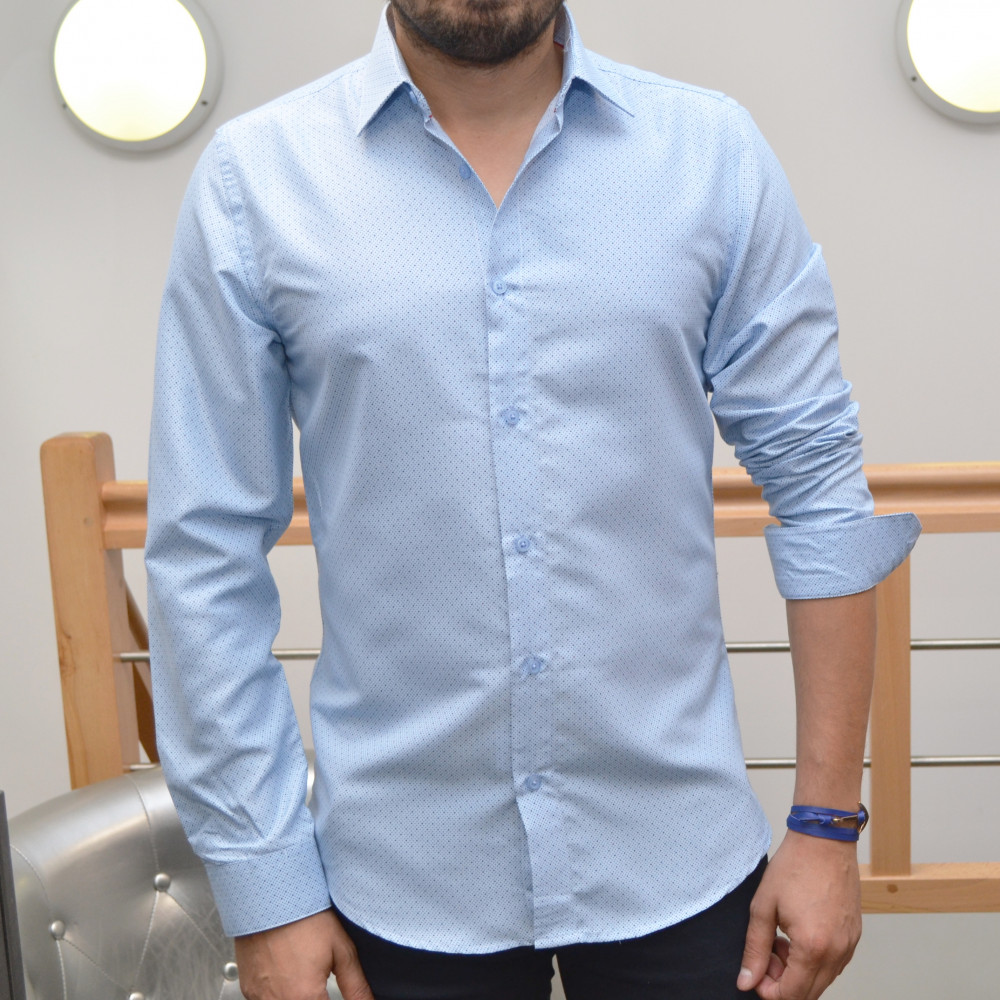 Chemise homme bleu ciel