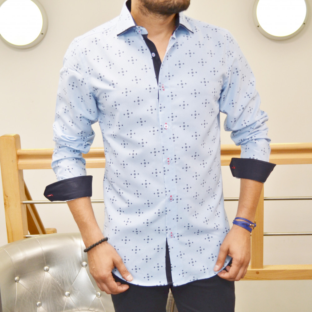 Chemise homme bleu ciel