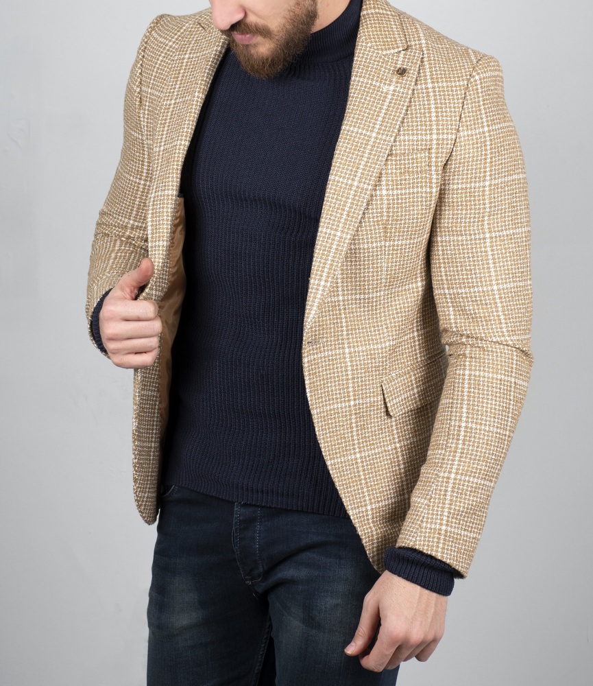 Blazer homme homme à carreaux