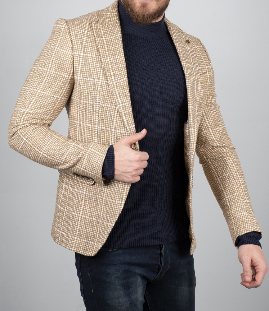 Blazer homme homme à carreaux