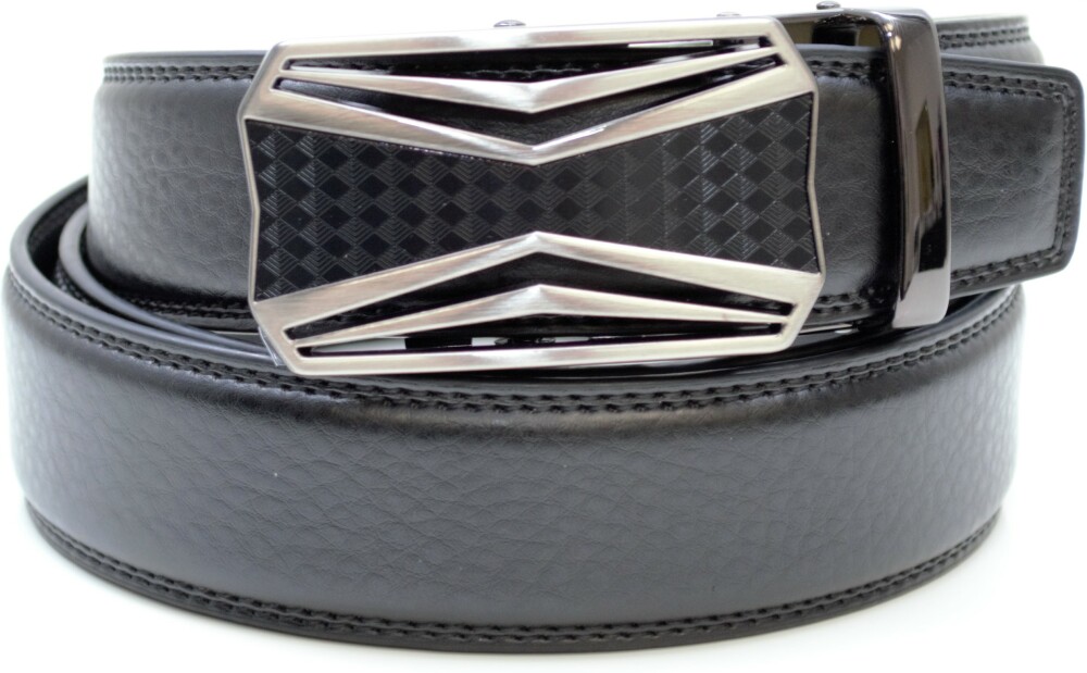 Ceinture homme cuir noir réglage automatique