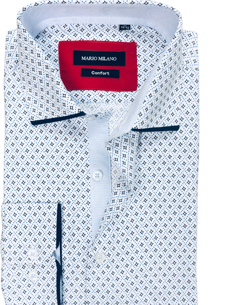 chemise homme blanche motifs étoile ninja