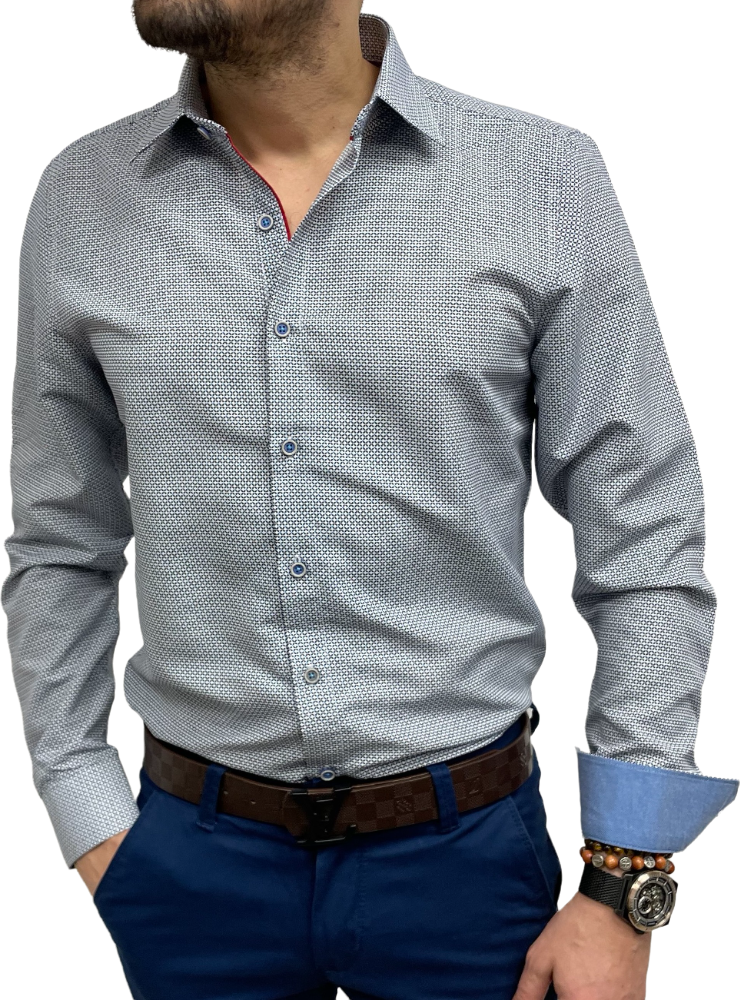 chemise homme slim petits traits