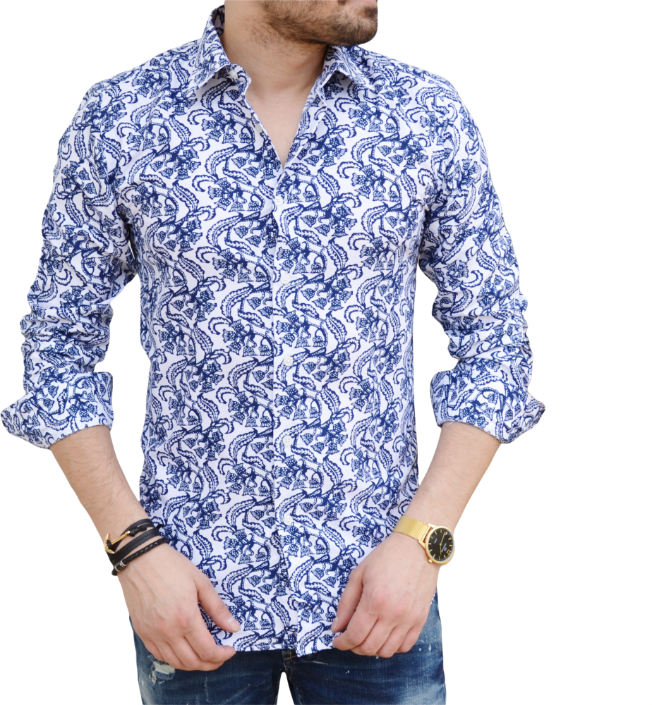 Chemise homme à fleurs Giovanni