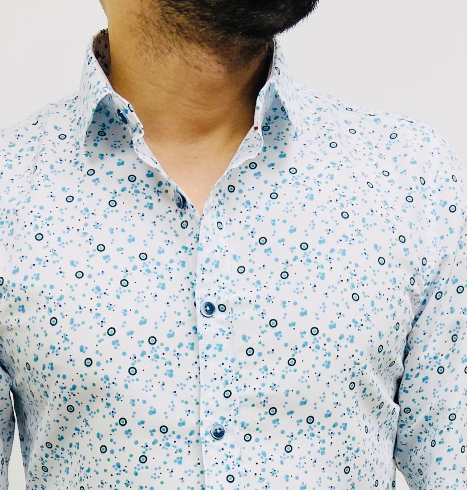 chemise homme à motifs