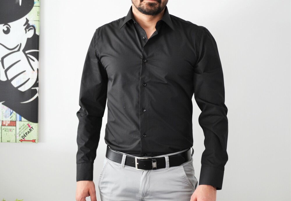 Chemise homme noire