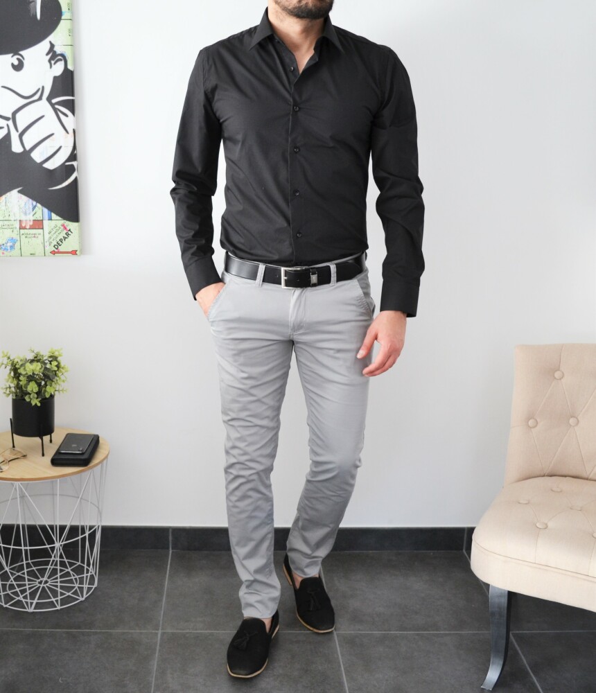 Chemise homme noire