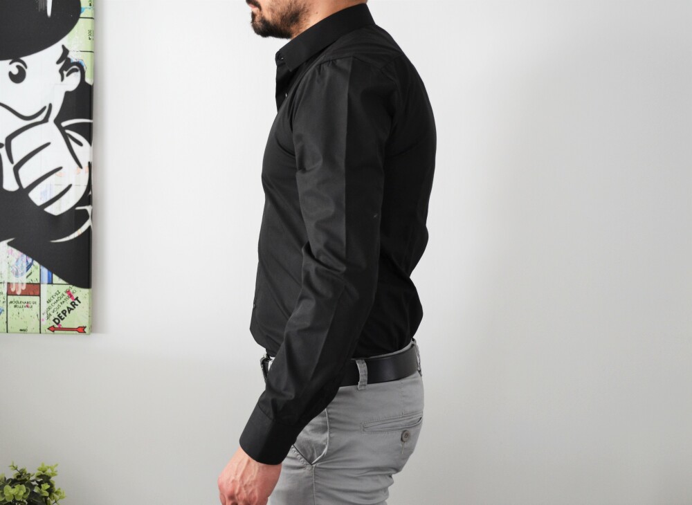 Chemise homme noire