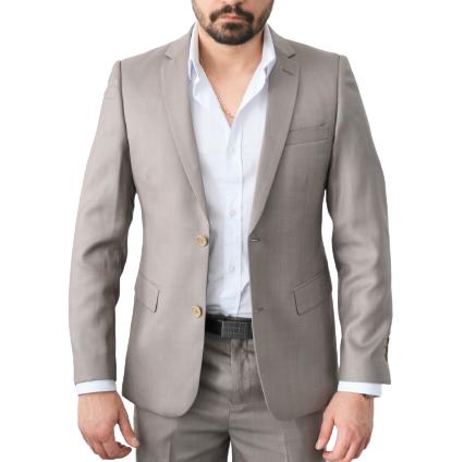 Costume homme beige 2 pièces