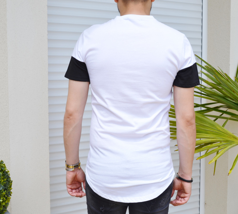 T-shirt blanc et noir oversize