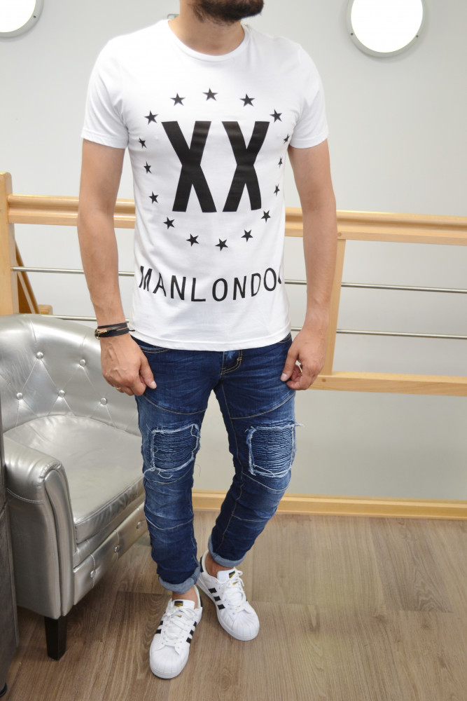 T-shirt homme blanc