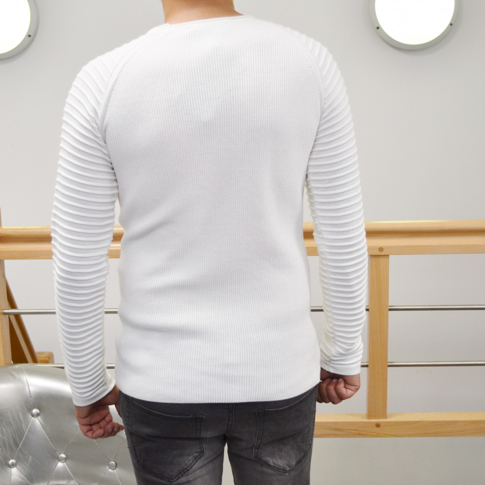 Pull homme blanc