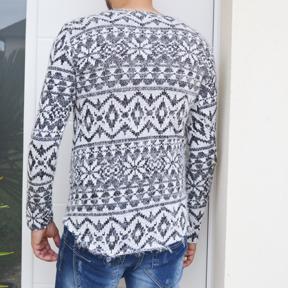 Pull homme oversize