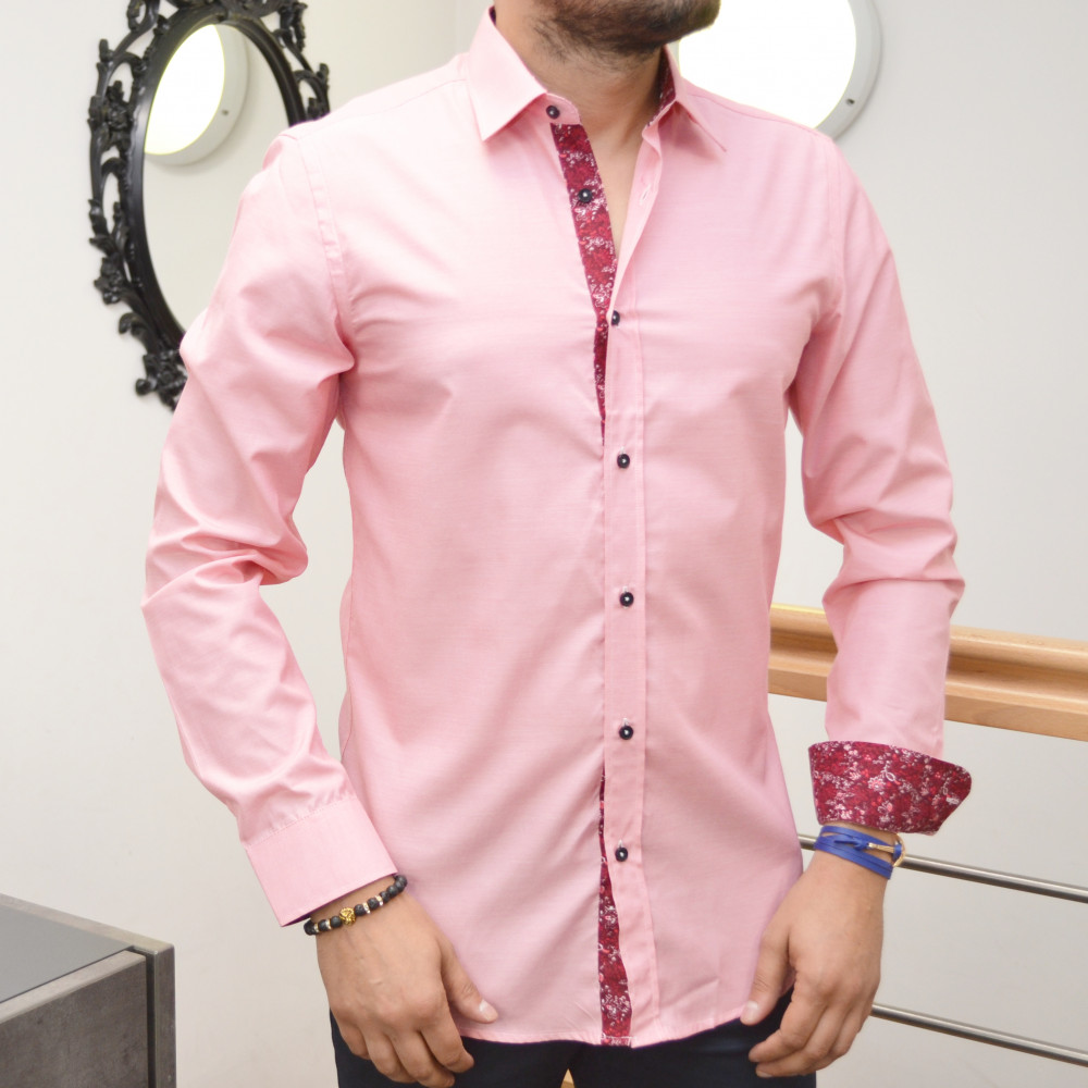 Chemise homme fushia