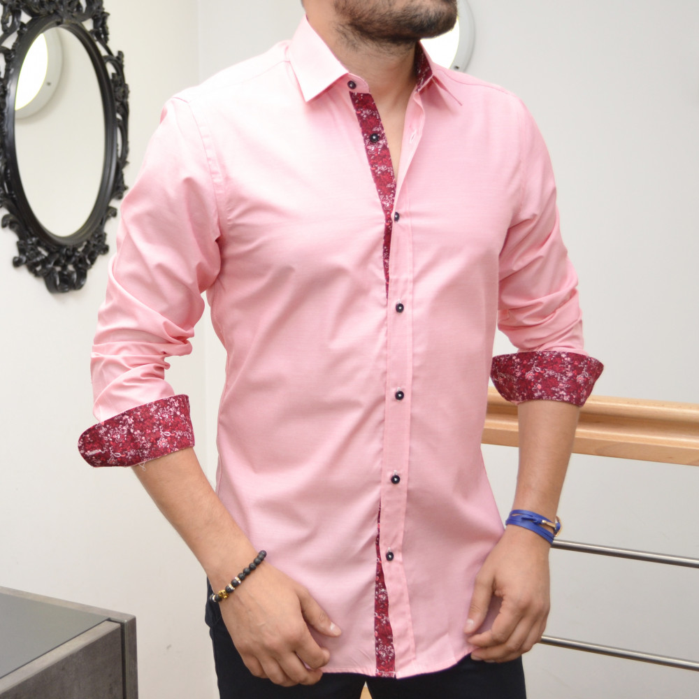 Chemise homme fushia