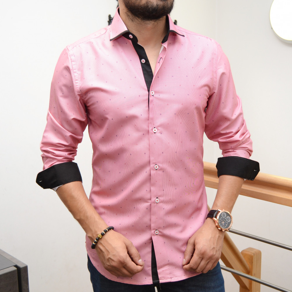 Chemise homme fushia