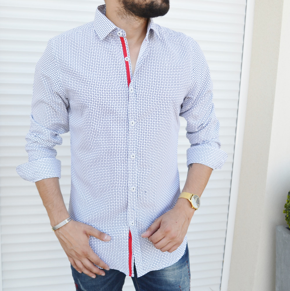 Chemise blanche satin homme cheap