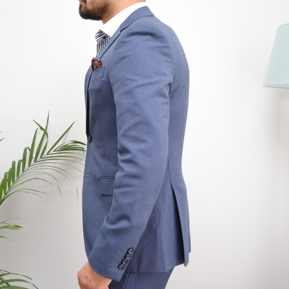 Costume homme bleu clair slim