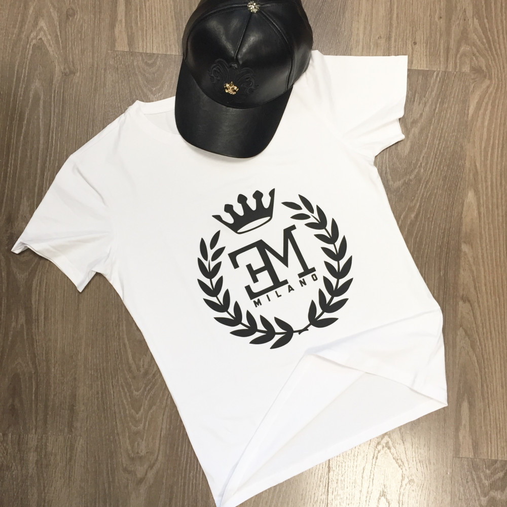 T-shirt italien Emporio Milano grand logo