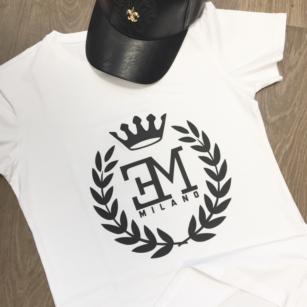 T-shirt italien Emporio Milano grand logo