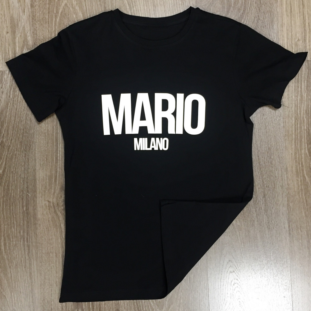 T-shirt noir Mario Milano basic