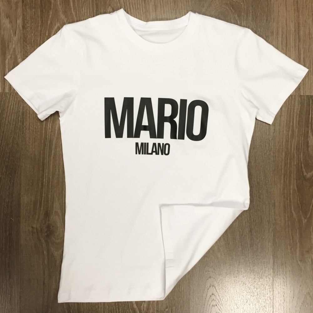 T-shirt blanc Mario Milano basic