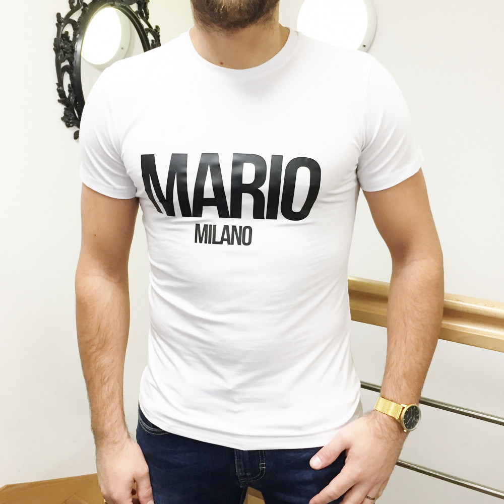 T-shirt blanc Mario Milano basic