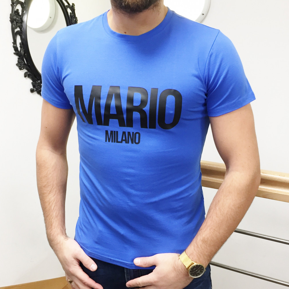 T-shirt Mario Milano bleu
