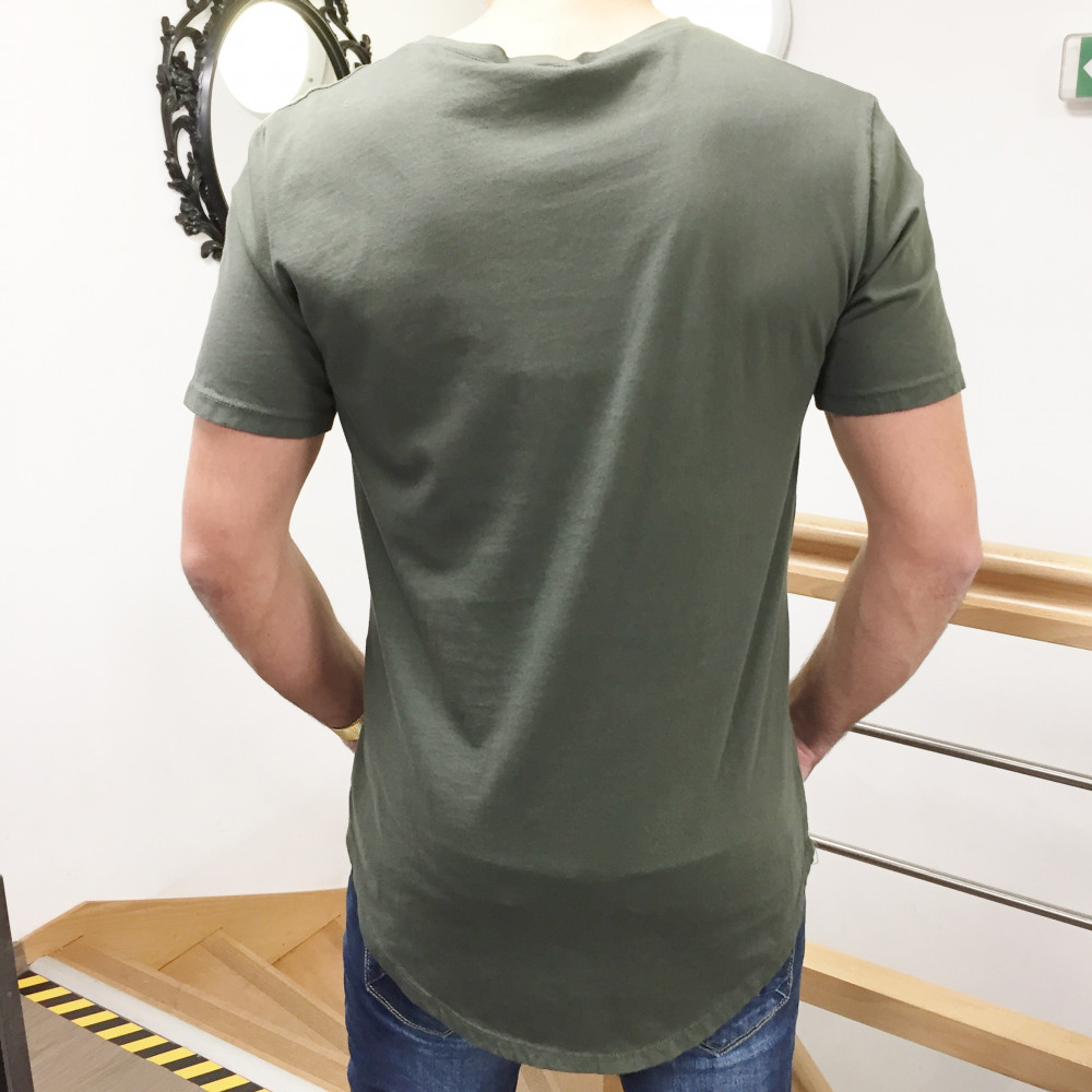 T-shirt khaki oversize Mario Milano