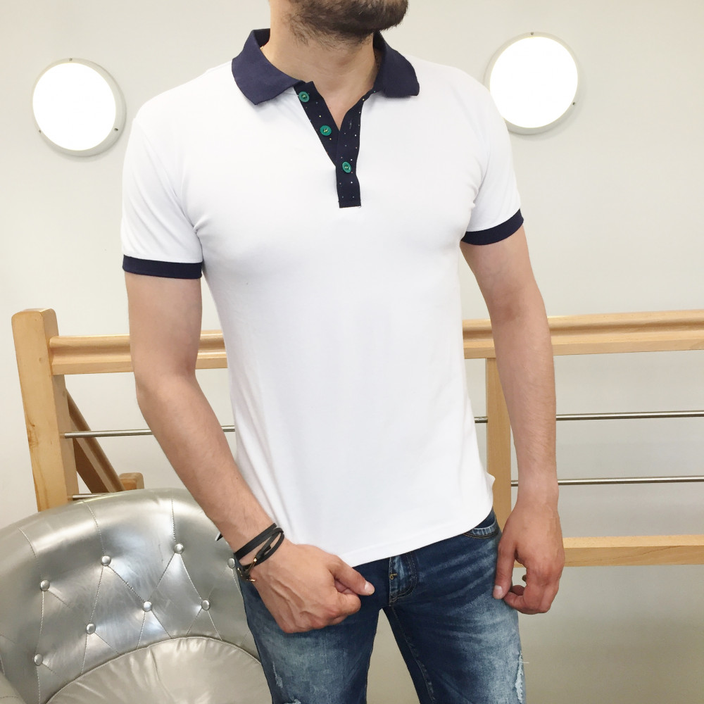 Polo homme blanc