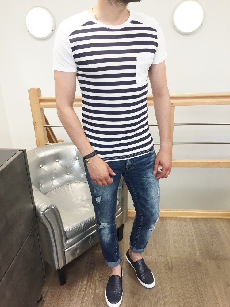 T-shirt homme blanc