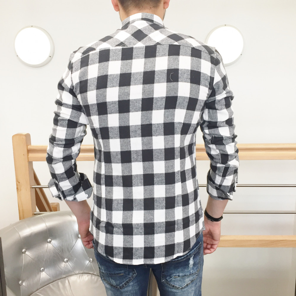 Chemise homme à carreaux