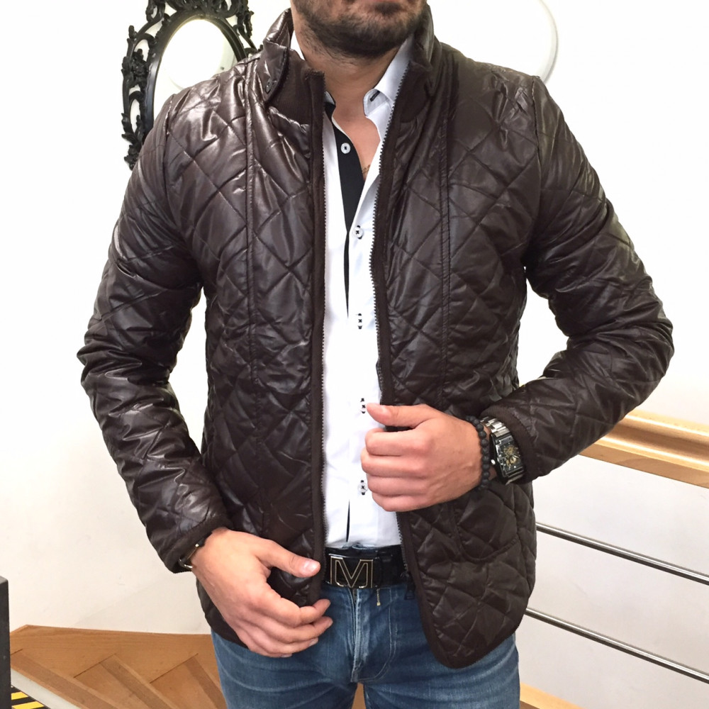 doudoune homme marron