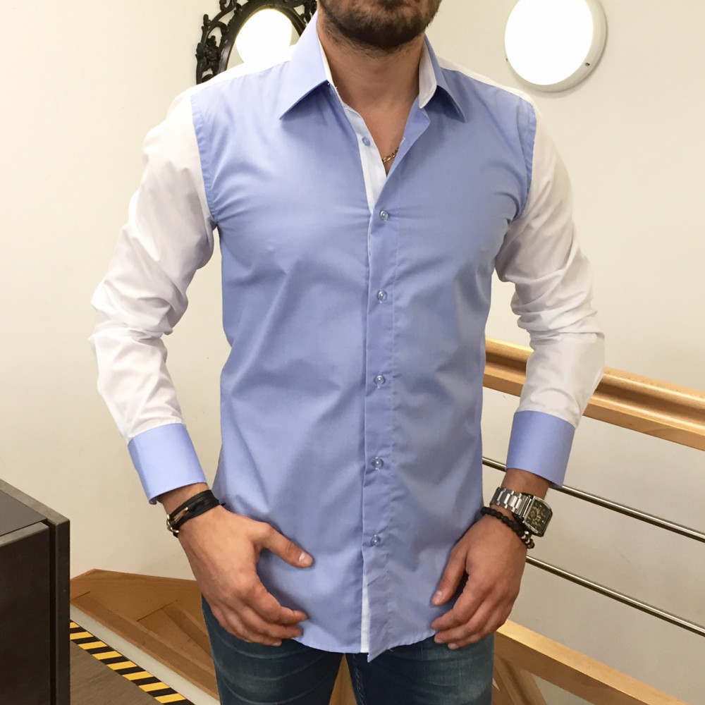 Chemise homme bleu ciel