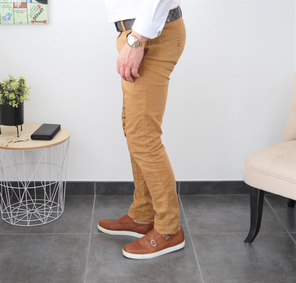 Pantalon chino camel milano