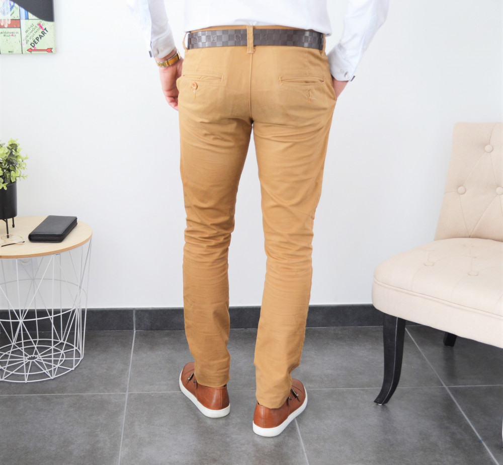 Pantalon chino camel milano