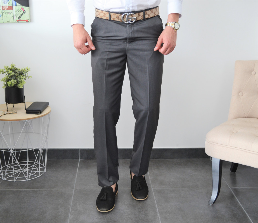 Pantalon de costume homme gris