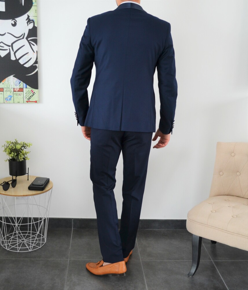 Smoking bleu marine slim fit