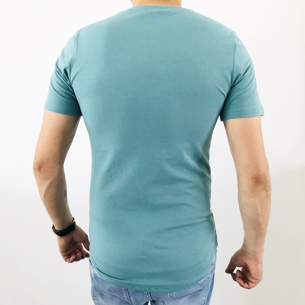 T-shirt homme gris fashion bande