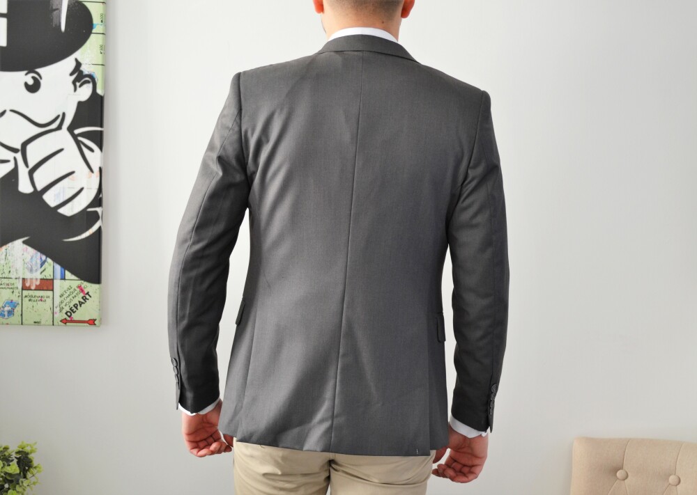 Blazer homme homme slim gris