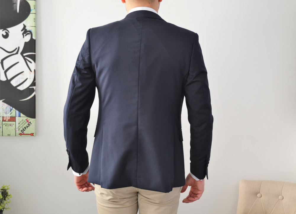 Veste de costume bleu marine slim