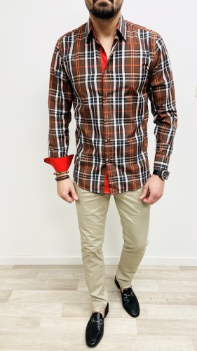 chemise homme à carreaux