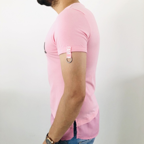 T-shirt homme rose fashion